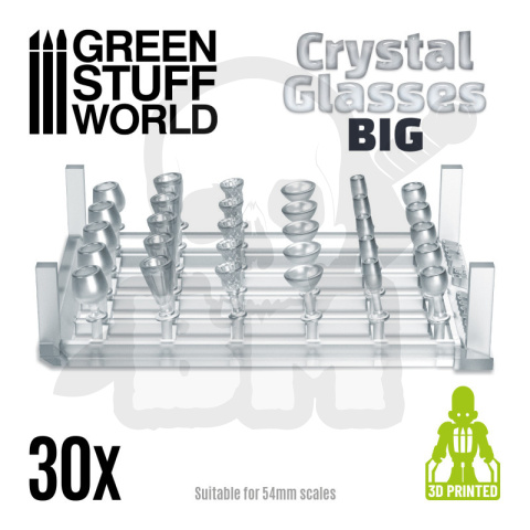 Resin Crystal Glasses Big Cups żywiczne kielichy szklane 30 szt.