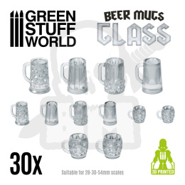 Resin Beer Mugs - Glass