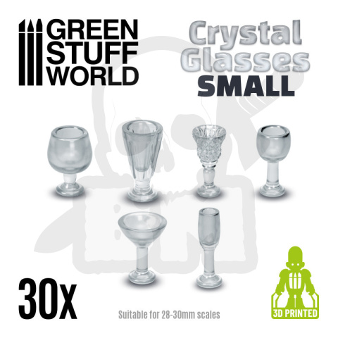 Resin Crystal Glasses Small Cups żywiczne kielichy szklane 30 szt.