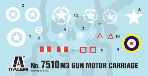 1:72 M3 75mm Gun Motor Carriage Scale - 2 modele