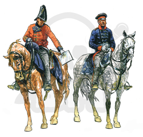 1:72 Napoleonic British and Prussian General Staff