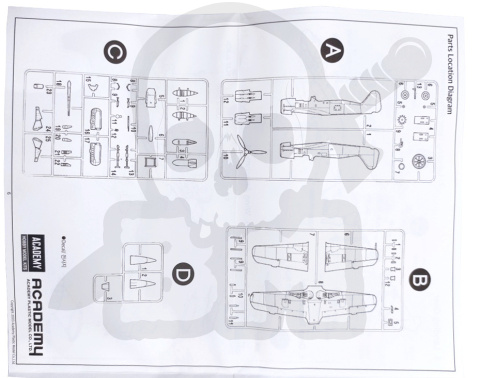 Academy 12480 Focke Wulf FW-190A Butcher 1:72