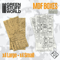 MRectangular wooden MDF boxes - drewniane pudła
