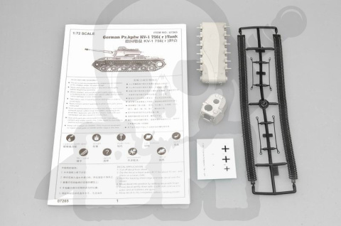 Trumpeter 07265 German Pz.Kpfw KV-1 756(r) tank 1:72