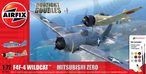 Airfix 50184 Gift Set Grumman F-4F4 Wildcat & Mitsubishi Zero Dogfight Double 1:72