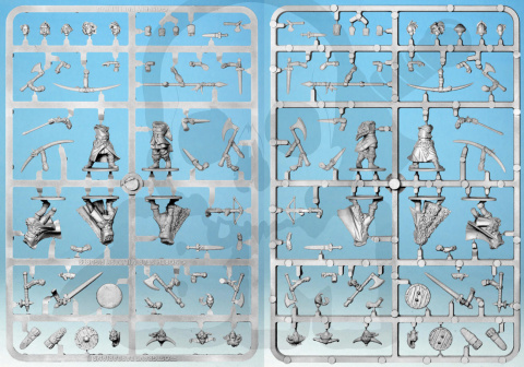 Frostgrave Barbarians II - barbarzyńcy - 5 szt.