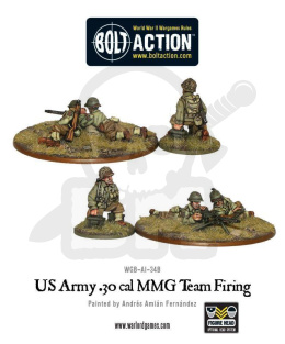 US Army US Army 30 Cal MMG team firing - 4 szt.