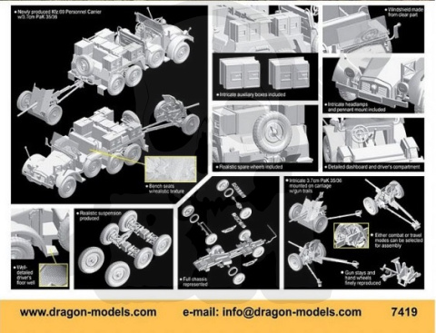 1:72 Kfz.69 6x4 Towing Vehicle w/3.7cm PaK 35/36