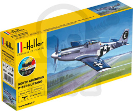 Heller 56268 Starter Set North American Mustang P-51 1:72