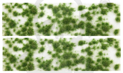 Dwukolorowe letnie tufty 2 (15x8 cm)