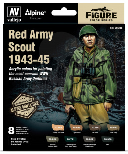 Vallejo 70248 Figure Color Series 8 farb + figurka - Red Army Scout 1943-45