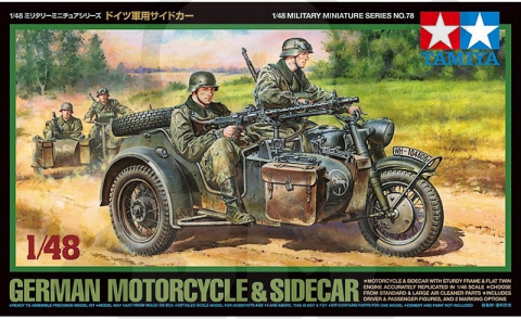 1:48 Tamiya 32578 German Motorcycle and Sidecar