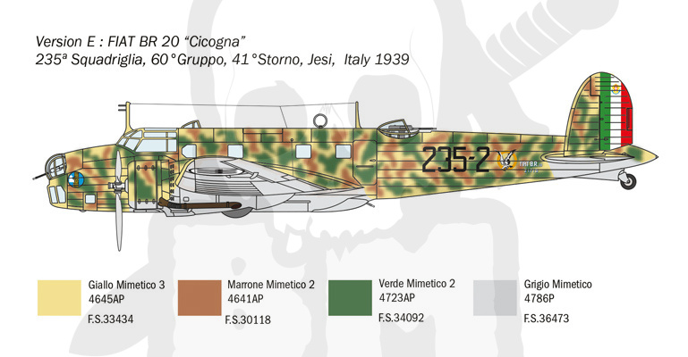 1:72 Fiat BR-20 Cicogna Battle of Britan