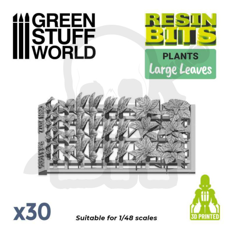 3D printed set Large Leaves - duże liście 30 szt.