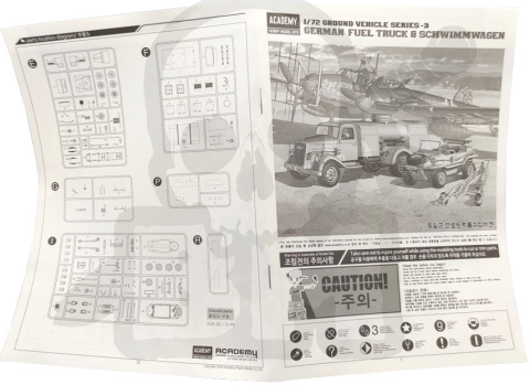 Academy 13401 German Fuel Truck + Schwimmwagen 1:72