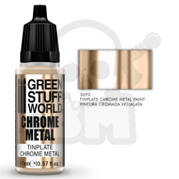 Chrome Paint Tinplate 17ml - metaliczna farbka efekt lustra