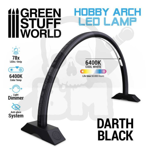 Lampa LED modelarska Hobby Arch - czarna