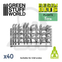 3D printed set Fern Leaves - paprocie 40 szt.