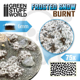 Shrubs Tufts - 6mm self-adhesive - Snow Burnt