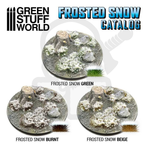 Shrubs Tufts - 6mm self-adhesive - Snow Green