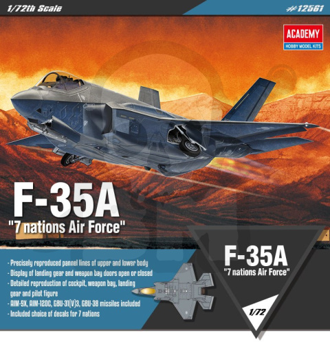 Academy 12561 F-35A 7 Nations Air Force 1:72