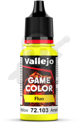 Vallejo 72103 Game Color Fluo 18ml Fluorescent Yellow