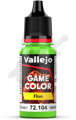 Vallejo 72104 Game Color Fluo 18ml Fluorescent Green