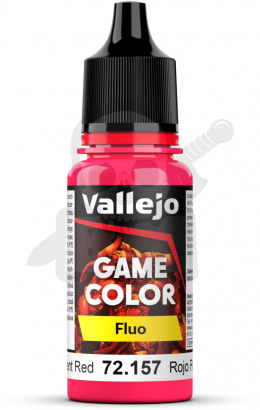 Vallejo 72157 Game Color Fluo 18ml Fluorescent Red