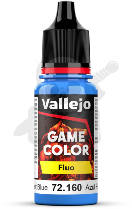 Vallejo 72160 Game Color Fluo 18ml Fluorescent Blue