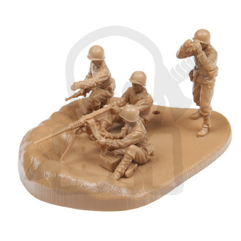 1:72 US Machine Gun Browning w/Crew