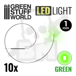 Green LED Lights - 1mm