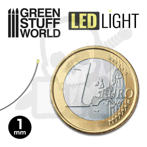 Zielone diody LED - 1mm