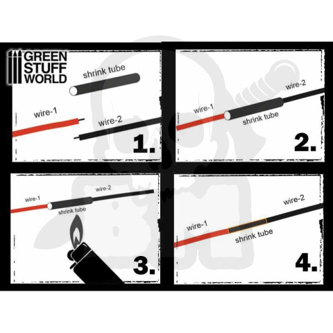 Rurki termokurczliwe do połączeń LED 20 szt.