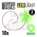 Zielone diody LED - 3mm