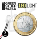 Niebieskie diody LED - 3mm