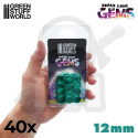 Plastic Gems 12mm - Turquoise - 40 szt.