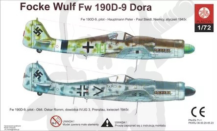 Plastyk S012 Focke Wulf FW 190D-9 Dora 1:72