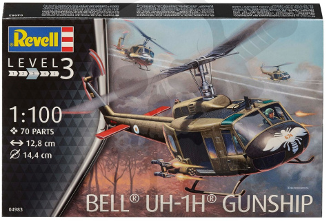 Revell 04983 Bell Uh-1H Gunship 1:100