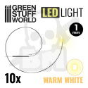 Ciepłe Białe Światła diody LED - 1mm