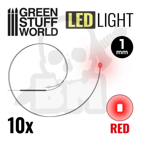 Czerwone diody LED - 1mm