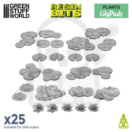 3D printed set Lily Pads plants - rośliny 25 szt.