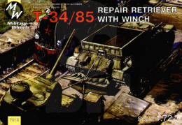 Military Wheels 7212 Soviet T-34/85 repair reriever with winch 1:72