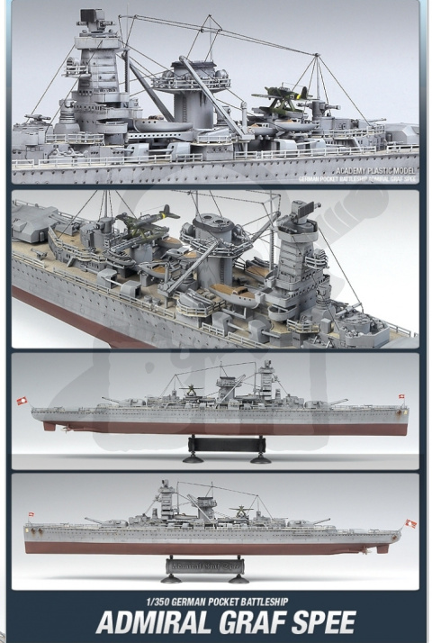Academy 14103 Pancernik kieszonkowy Admiral Graf Spee 1:350