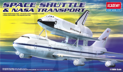 Academy 12708 Prom kosmiczny & Boeing 747 1:288