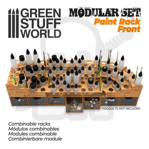 MDF Paint Organizer Front - organizer na farby