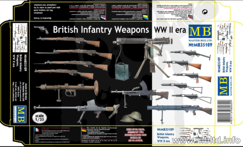Master Box 35109 British Infantry Weapons IIWW 1:35