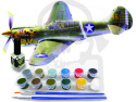 Mistercraft D-202 P-40E Aleutian Tiger 1:72 + farbki 2 pędzelki klej