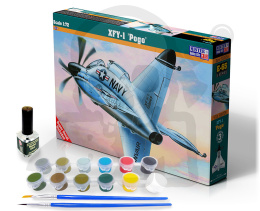 Mistercraft E-65 Starter Set XFY-1 Pogo 1:72 + farbki 2 pędzelki klej