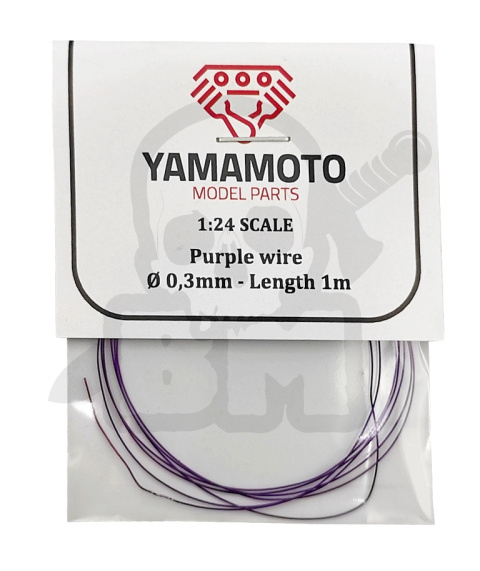TUN83 Purple wire 0,3 mm Lenght 1m