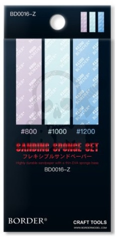 Border Model BD0016-Z Sanding Sponge Set 800 1000 1200